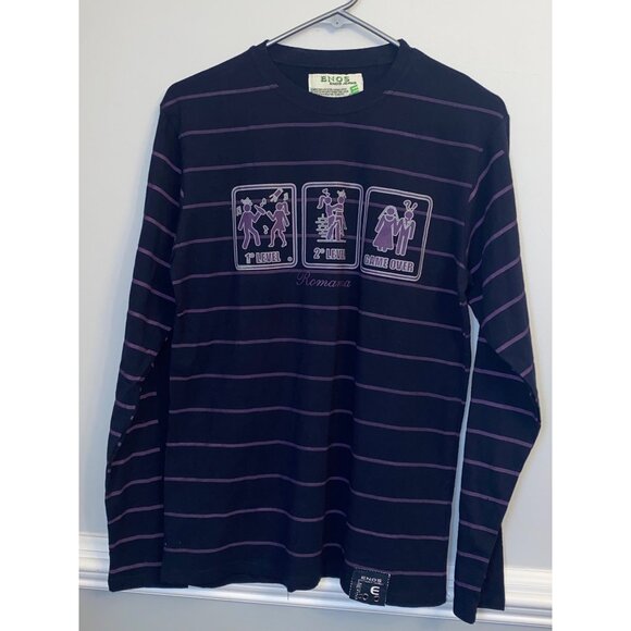 Men's Enos Jeans Long Sleeve Shirt Size XL Game Over 1st 2nd Level NWT - Picture 2 of 10